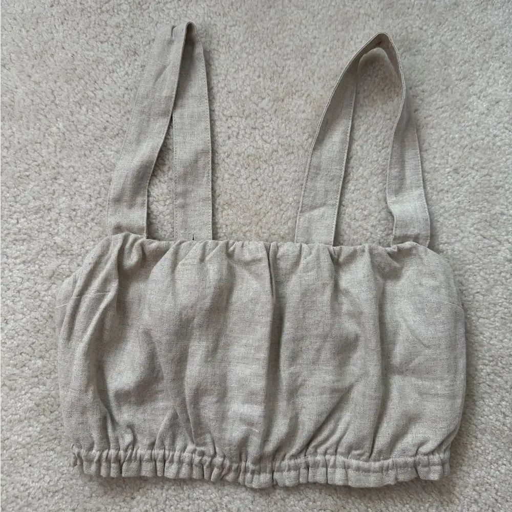 Women’s Abercrombie Linen Super Cropped Tank XS